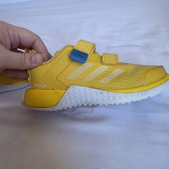 Adidas X Lego Sport Kids Yellow Sneakers Size 9 - Picture 11 of 13